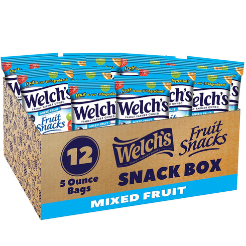 Welch's Fruit Snacks, Mixed Fruit, Perfect for School Lunches, Sharing Size Bags,