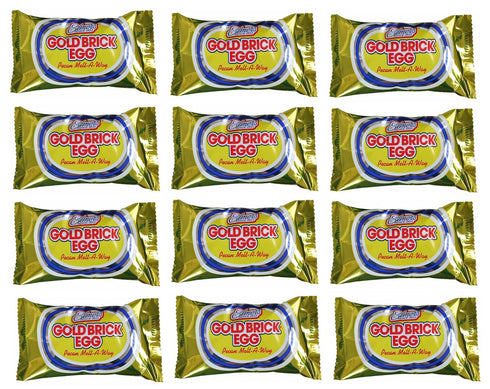 Elmer Chocolate Elmer Gold Brick Eggs - Pack of 12 - Milk Chocolate Covered