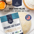 5 Lb Great River Milling Organic Oat Flour | Gluten Free Whole Grain Flour | Non-GMO, Kosher, Vegan Certified |