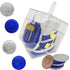 6-Pack 10 60 The Dreidel Company Dreidel Filled with Blue and Silver Hanukkah Chocolate Gelt Coins, Chocolate Menorah