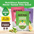 12g-13g 3-Pack 4.75oz Pack Biena Crispy Roasted Edamame Beans Snack High Protein Snack for Adults & Kids, Protein per