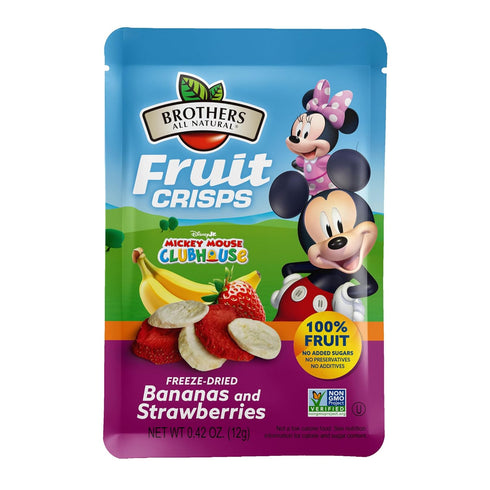 Brothers All Natural Disney Freeze Dried Fruit Crisps, Banana Strawberry, 0.42 Oz