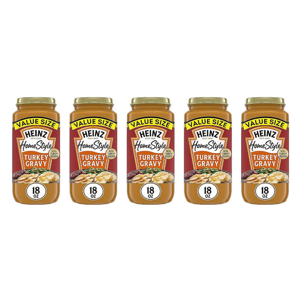 Heinz HomeStyle Turkey Gravy, Classic Savory Flavor, Meal Enhancer No Artificial Preservatives