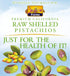 Setton 20 oz 20 Oz Farms Naturally Raw Shelled Pistachios Value Bag, No Shell Pistachios, Non-GMO Project Verified
