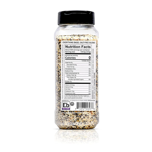 19 oz Spiceology - Everything Bagel Seasoning (Salt-Free) - All-Purpose Spice Blend with Garlic, Onion and Sesame Seeds