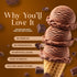 (2) 5 2 (2 Pack, Triple Scoop - Premium Chocolate Ice Cream Mix For Ice Cream Maker. Simple, Easy, Delicious. From