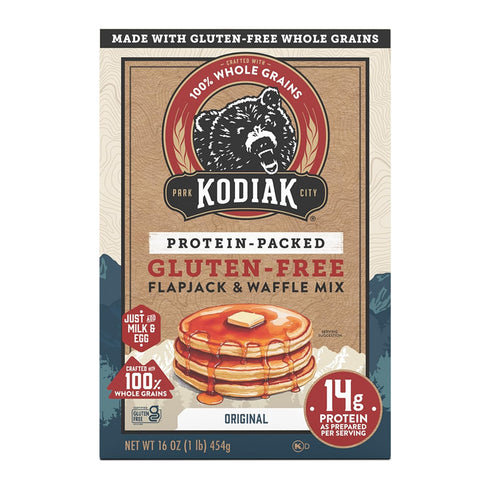 16oz (Pack 6) Kodiak Cakes Frontier Oat Gluten Free Protein Pancake and Waffle Mix