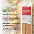 1 (8 Pack), 100% DeLallo Whole Wheat Linguine Pasta, Pound Bag, Organic, Whole Grain Noodles, Made with Whole Durum