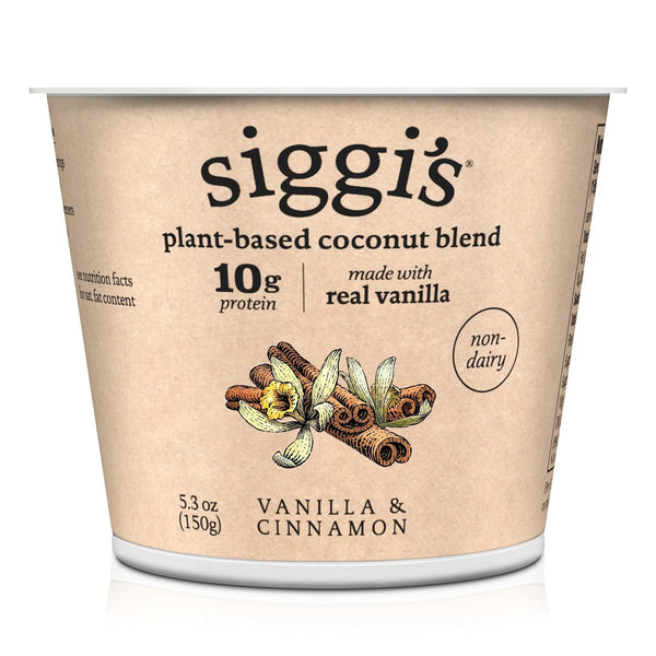 Siggis, High Protein Plant Based Blend Oz, Vanilla Cinnamon, 5.3 Ounce