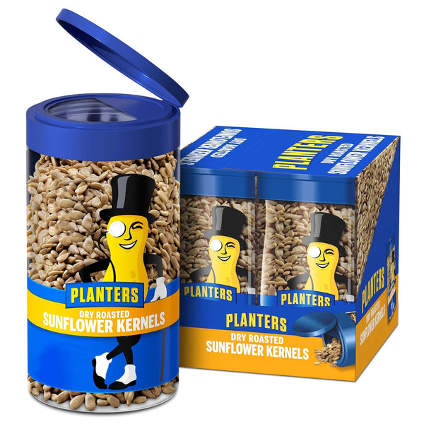 PLANTERS Pop & Pour Dry Roasted Sunflower Seeds to Eat, Road Trip