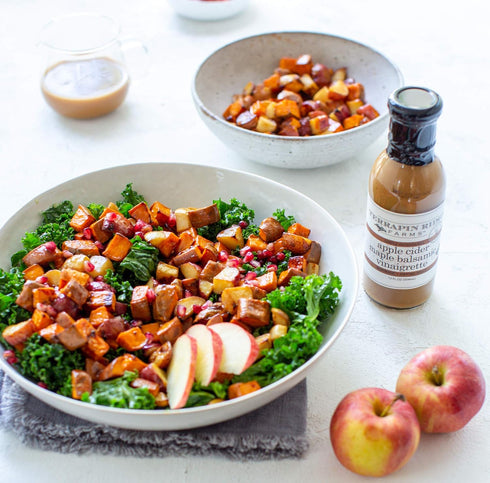 12 Oz Terrapin Ridge Farms Apple Cider Maple Balsamic Vinaigrette Gourmet Salad Dressing and Marinade Fl Bottle