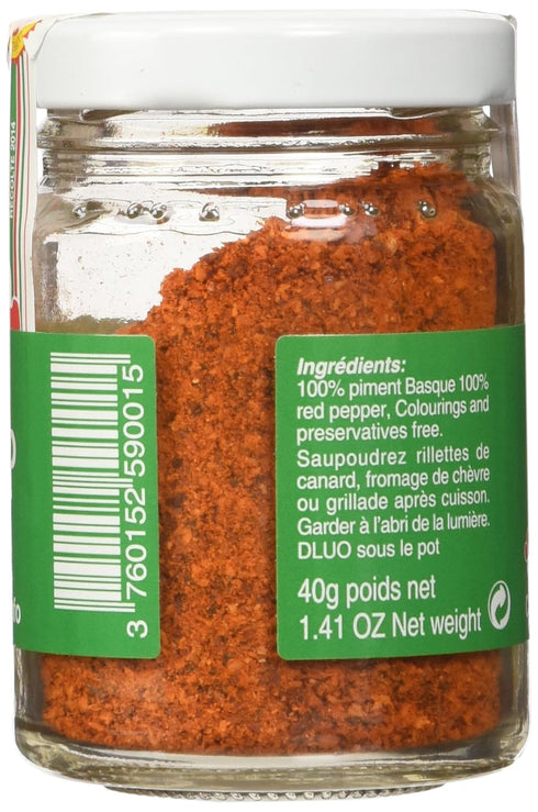Piment d'Espelette - Red Chili Pepper Powder from France, 1.41oz