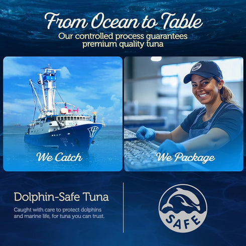 Packed (6 Packs, ONBOARD Yellowfin Tuna Fillets, Mediterranean Seafood Diet | Pescatarian Jarred Atun, Fresh Sea Tuna