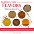 Set 6 3 Indian Spice Sampler Kit Gift by Flavor Temptations | Salt-free, Gluten-free Spices including Garam Masala