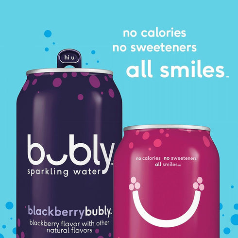 12 Oz. (18 Pack) Bubly Sparkling Water, Cherry, fl Cans