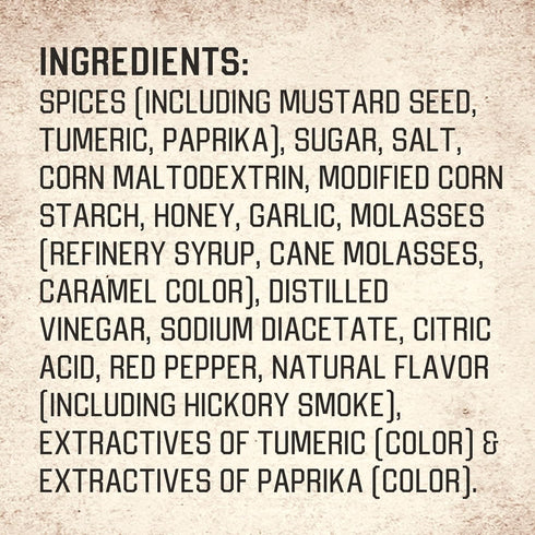 10.4 oz Stubbs Rub, Sweet Mustard, Tangy, Sweet & Smoky Flavor, Dry Barbecue Rub for Chicken Wings, Grilled Chicken