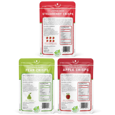 30 (0.35 oz Natures Turn Freeze-Dried Fruit Crisps Healthy, Gluten-Free,Crispy & Delicious,Plant-Based Snack,Ideal