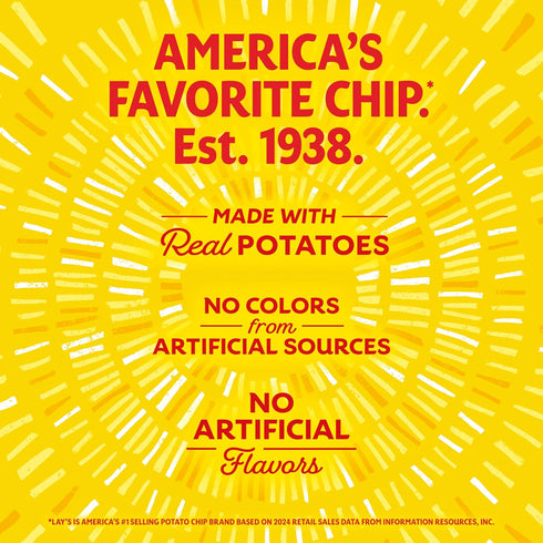 Lay's 4 Pack, 1 oz (40 Pack) Potato Chips, Flavor Variety Single Serve Bags