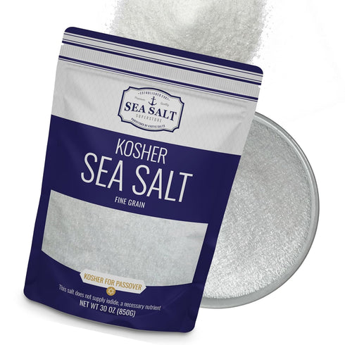 Fine Grain Kosher Salt, Fine Replacement for Table Salt, Non-Iodized & Natural