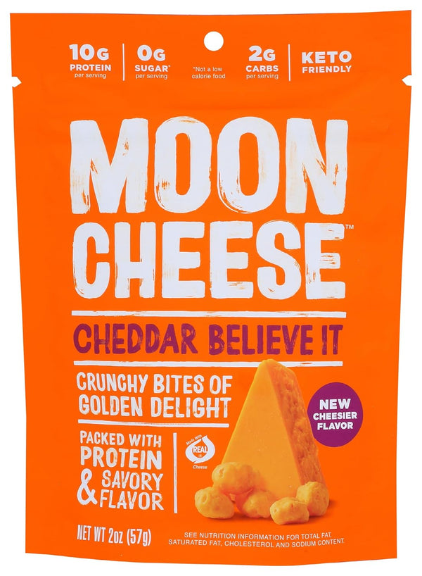 Moon Cheese - 100% Natural Cheese Snack - Cheddar - 2 oz