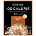 Better Oats 100 Packets, 90 10 (Pack 6) Calorie Cinnamon Roll Oatmeal Flax Seed and Whole Grain Breakfast, Cooks