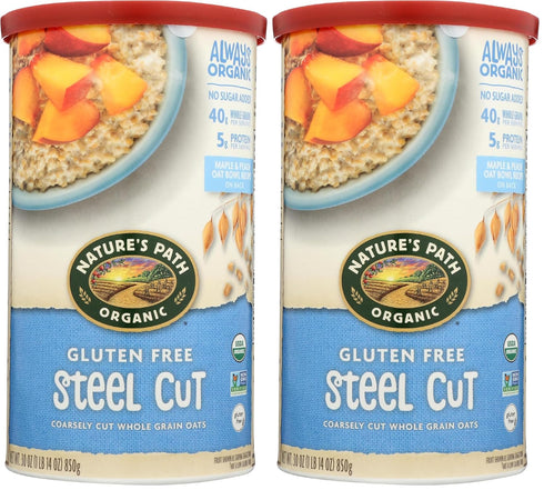 NATURES PATH OATS GF STEEL CUT ORG 30 OZ (Pack of 2)
