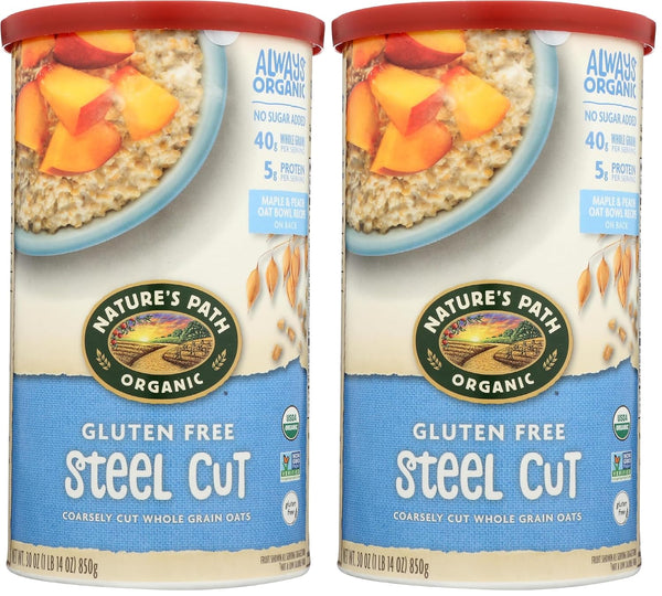NATURES PATH OATS GF STEEL CUT ORG 30 OZ (Pack of 2)