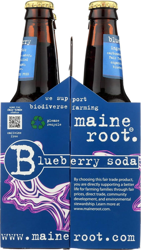 Maine Root 48 oz, 4 Soda Blueberry, fl ct