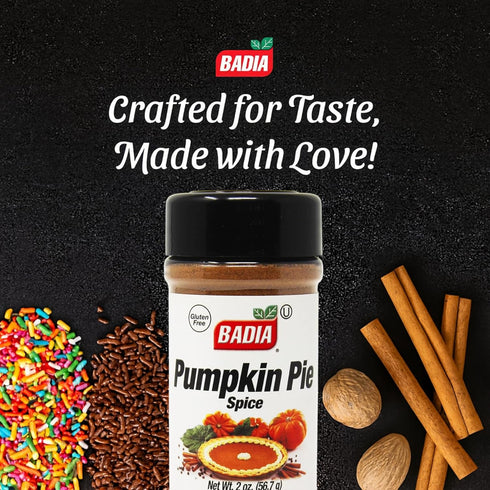2 oz Badia Pumpkin Pie Spice, Warm & Aromatic Blend of Cinnamon, Nutmeg, Ginger, and Cloves
