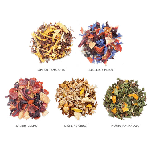 Tea Forte Single Steeps Loose Leaf Herbal Retreat Premium Tea Sampler - 15 Count, Assorted Blends