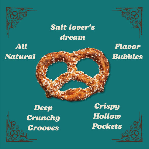 11 Oz. Pack 6 Unique Snacks Extra Salt Splits Pretzels, Original Split-Open Pretzels, Delicious Homestyle Baked Snack