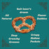 11 Oz. Pack 6 Unique Snacks Extra Salt Splits Pretzels, Original Split-Open Pretzels, Delicious Homestyle Baked Snack