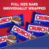 36 1.55 oz CRUNCH Full-Size Candy Bar, Creamy Milk Chocolate with Crunchy Crisped Rice, Individually Wrapped Bars, Each