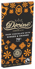 3 Oz Divine Chocolate Chocolate bar Dark Ginger Orange