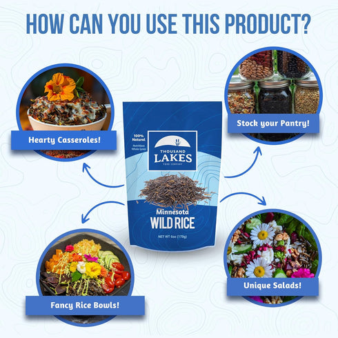 15 100% Thousand Lakes Minnesota Grown Wild Rice - ounces | Wild Rice | All Natural