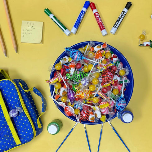 12 LB 650 Bulk Candy Bulk Pinata Candy (Over Pieces) Assorted Lollipops, Gum & Hard Candies Individually Wrapped Candy