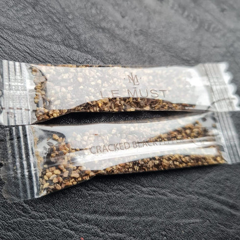 300 Packets All Natural Sea Salt and Pepper Assortment - Biodegradable Compostable Euro Stick - Individual
