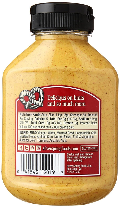 Silver Spring 9.5oz (Pack 2) s Mustard, Beer & Brat