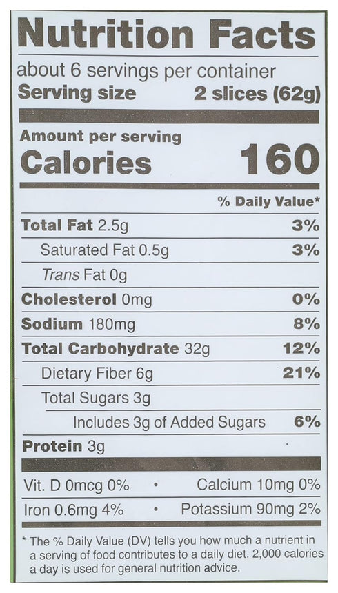 10 6 Count Schar Gluten Free Artisan Baker Grain & Seeds Bread