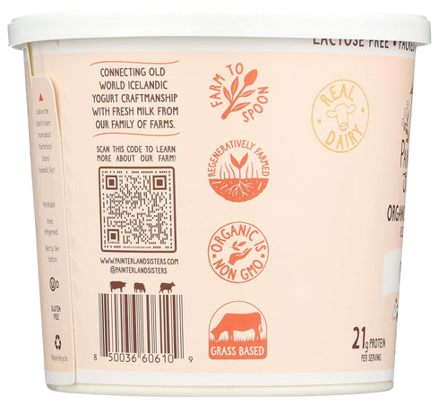 Painterland Sisters 24 , Yogurt Skyr Plain Organic, Ounce