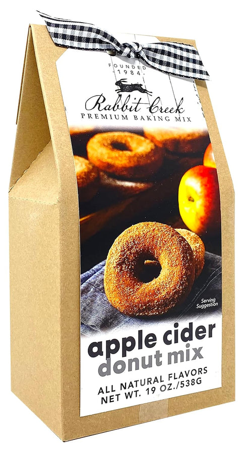 Rabbit Creek Apple Cider Donuts Mix – Includes Dusting Sugar – Baked, Not Fried Donut Baking Mix