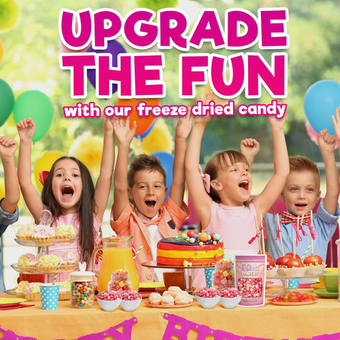 5oz Freeze Dried Fruit Bursts Candy - Mini All Reds l Hard Candy Mix Treat Snack Gift Bag Strawberry, Fruit Punch