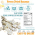 4 (0.53 oz Freeze-Dried Banana Chips Healthy, Gluten-Free, No Sugar Added, Crispy & Delicious Fruit Snacks for Kids