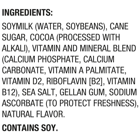 8 oz., 6 Pack Silk Shelf-Stable Soy Milk Singles, Chocolate, Dairy-Free, Vegan, Non-GMO Project Verified