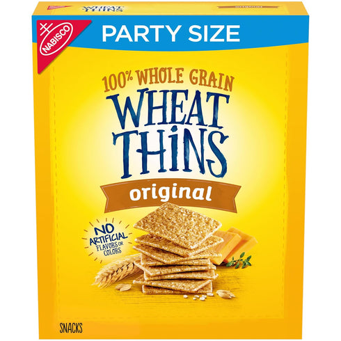 Wheat Thins Original Snacks, Whole Grain Wheat Crackers, Snack Crackers, Party Size,
