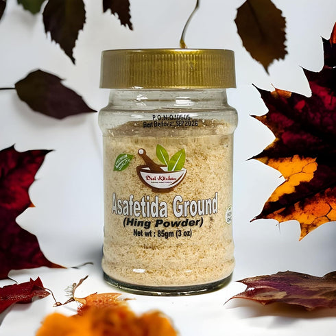 Desi Kitchen Spices All Natural, Salt Free Vegan NON GMO Asafetida (Hing) Ground 3oz