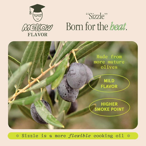 Pack, Graza Extra Virgin Olive Oil Variety Sizzle & Drizzle - High Polyphenol Peak Harvest EVOO Cooking & Finishing Oil