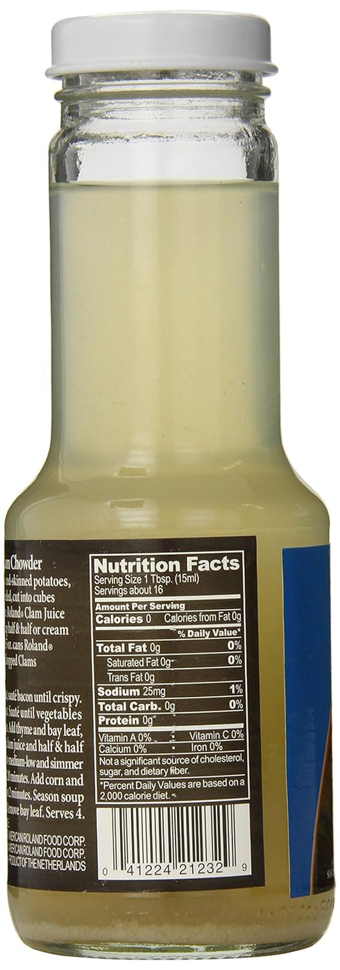 8 Pack 1 Roland Foods Clam Juice, Ounce Bottle