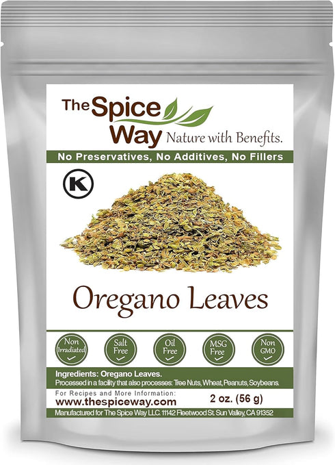 The Spice Way Oregano Leaves, 2 oz Dried Oregano Herb Leaf