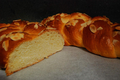 Glyka-Sweets 1.5 lb Tsoureki Traditional Greek Loaf Bread with Mahlepi, about